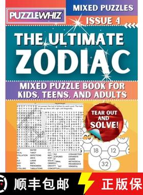 【3-4周达】The Ultimate Zodiac Mixed Puzzle Book for Kids, Teens, and Adults: 16 Types of Engaging Va... [9798330389179]