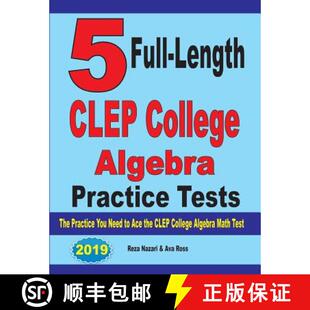 Need the Length Algebra Tests College You CLEP 9781646121144 C... 4周达 The Full Ace Practice