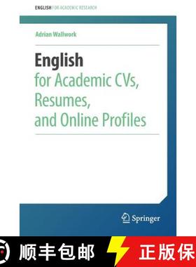 【3-4周达】English for Academic Cvs, Resumes, and Online Profiles [9783030110895]