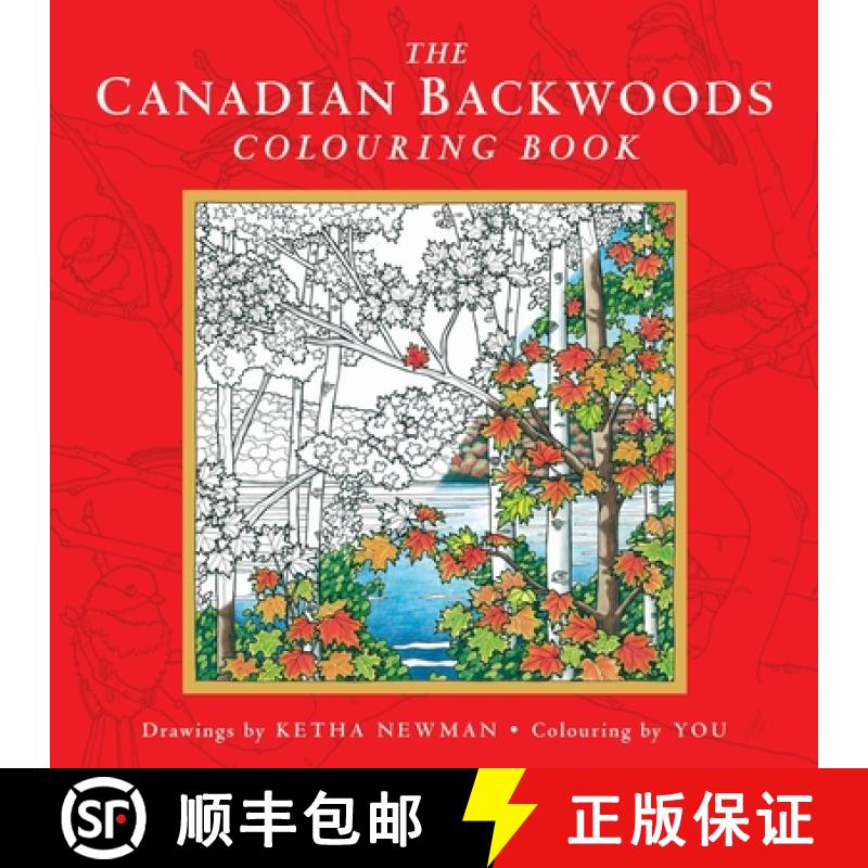 【3-4周达】The Canadian Backwoods Colouring Book [9780385689793]