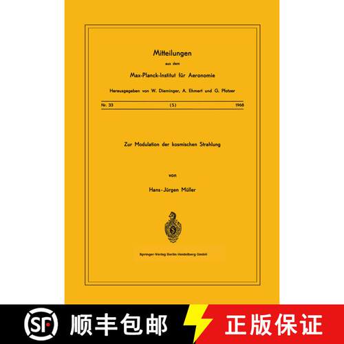 【3-4周达】Zur Modulation der kosmischen Strahlung [9783540042686]
