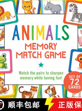 【3-4周达】Animals Memory Match Game (Set of 72 Cards) [9781441341723]