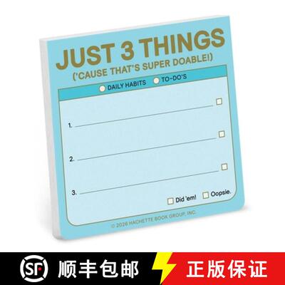 【3-4周达】Just 3 Things: Sticky Notes [9781683495888]