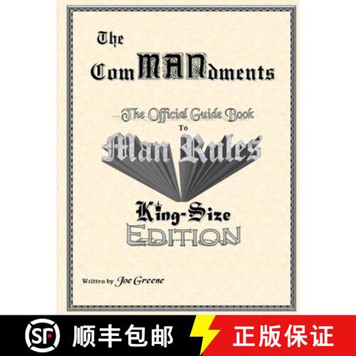 【3-4周达】The ComMANdments; The Official Guide Book to Man Rules, King-Size Edition [9781105756627]