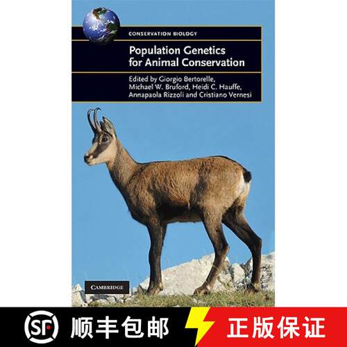 【3-4周达】精装 Population Genetics for Animal Conservation: - Population Genetics for Animal Conserv... [9780521866309]