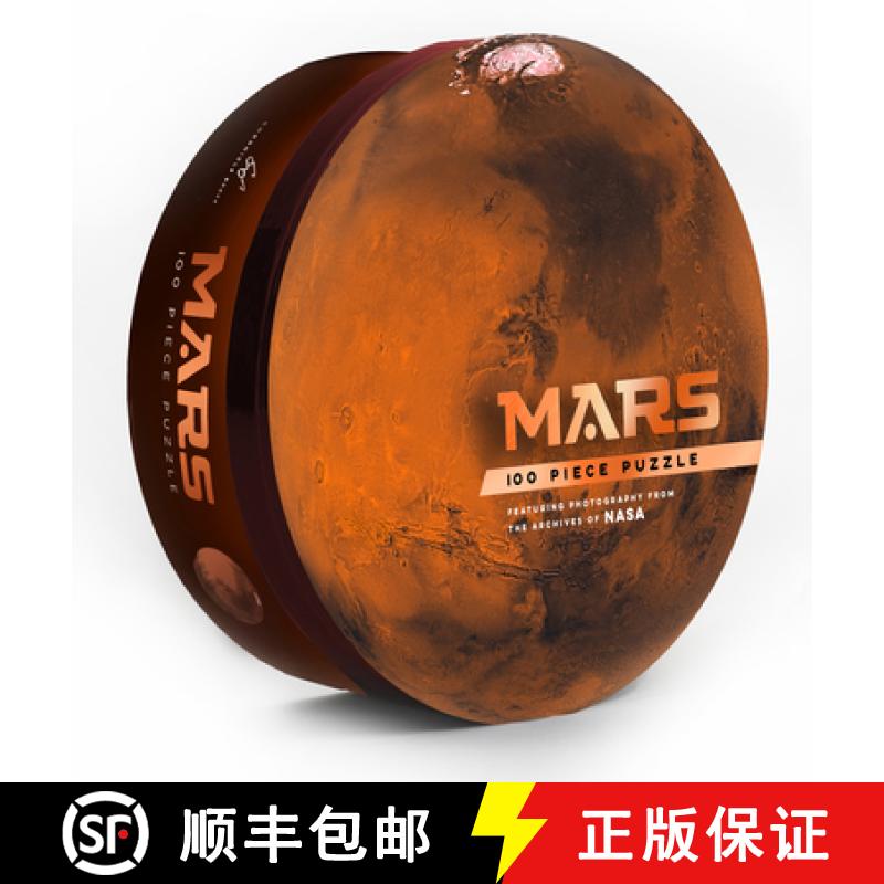 【3-4周达】Mars: 100 Piece Puzzle: Featuring Photography from the Archives of NASA (Shaped Space Puzz... [9781452181127]