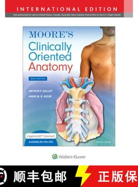 【3-4周达】Moore's Clinically Oriented Anatomy 9e Lippincott Connect Print Book and Digital Access Ca... [9781975209551]