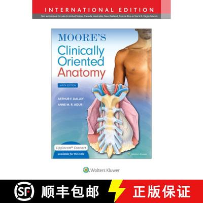 【3-4周达】Moore's Clinically Oriented Anatomy 9e Lippincott Connect Print Book and Digital Access Ca... [9781975209551]