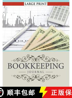 预订 Bookkeeping Journal Large Print [9781681278742]