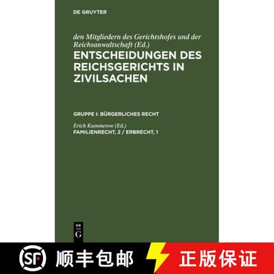 【3-4周达】Entscheidungen des Reichsgerichts in Zivilsachen, Familienrecht, 2 / Erbrecht, 1 [9783110987416]