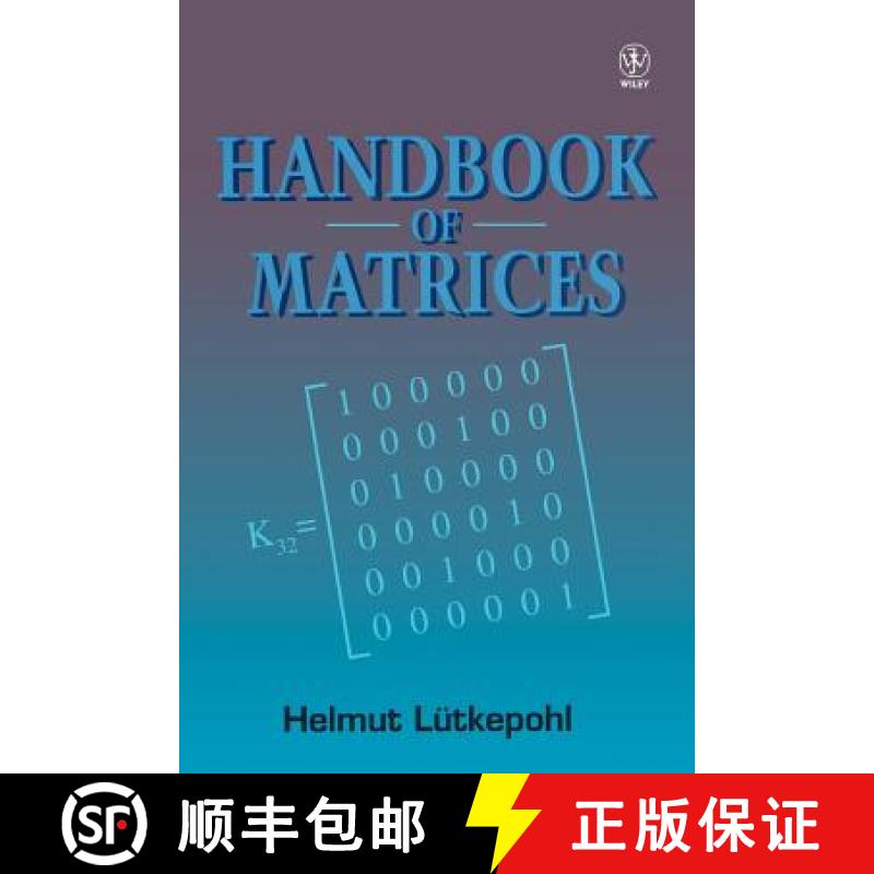 【2-3周达】Handbook Of Matrices [Wiley数学] [9780471970156]