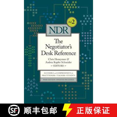 【3-4周达】The Negotiator's Desk Reference [9780982794661]