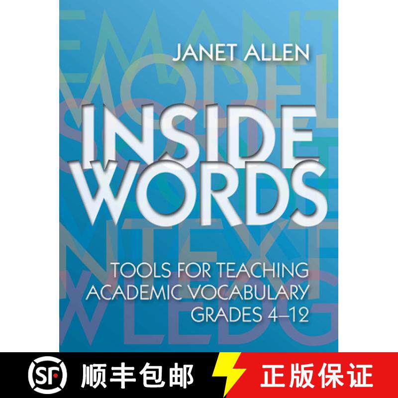 【3-4周达】Inside Words: Tools for Teaching Academic Vocabulary, Grades 4-12 [With Online Access] [9781571103994]