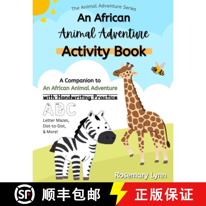 【3-4周达】An African Animal Adventure Activity Book: Animal Themed Activity Workbook [9798991051736]