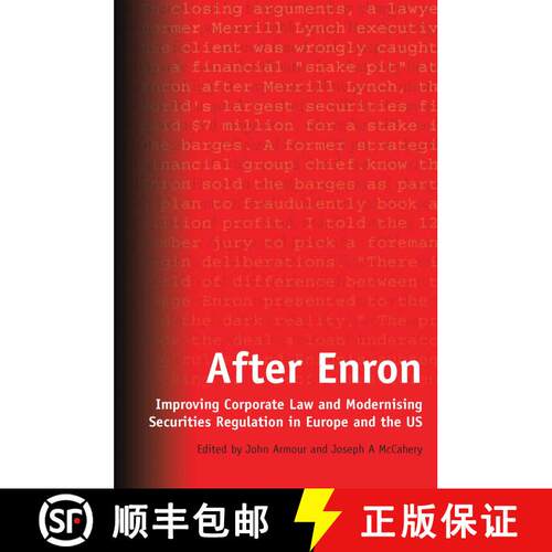 【3-4周达】After Enron: Improving Corporate Law and Modernising Securities Regulation in Europe and t... [9781841135311]