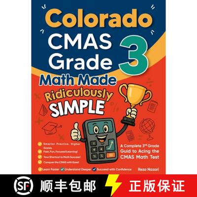 【3-4周达】Colorado CMAS Grade 3 Math Made Ridiculously Simple: A Comprehensive 3rd Grade Guide to Ac... [9798896479147]