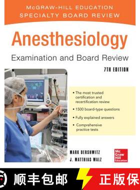 【3-4周达】Anesthesiology Examination and Board Review 7/E [9780071770767]