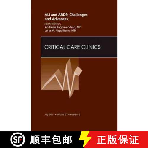 【3-4周达】精装 Ali and Ards: Challenges and Advances, an Issue of Critical Care Clinics: Volume 27-3 [9781455710379]