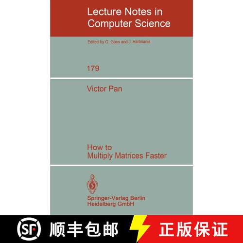 【3-4周达】How to Multiply Matrices Faster [9783540138662]