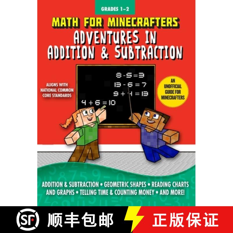【3-4周达】Math for Minecrafters: Adventures in Addition & Subtraction [9781510718197]