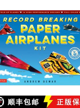 【3-4周达】Record Breaking Paper Airplanes Kit: Make Paper Planes Based on the Fastest, Longest-Flyin... [9784805313640]