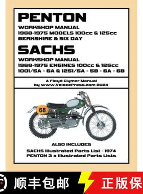 【3-4周达】PENTON - SACHS 1968-1975 BERKSHIRE & SIX DAY 100cc & 125cc WORKSHOP MANUALS [9781588502933]
