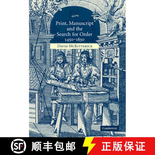 【3-4周达】Print, Manuscript and the Search for Order, 1450-1830 [9780521618526]