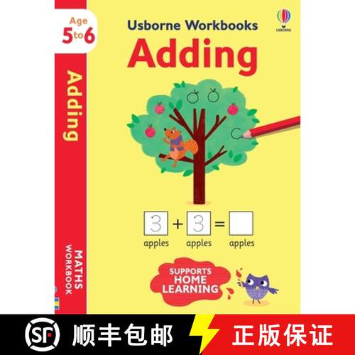 【3-4周达】Usborne Workbooks Adding 5-6 [9781474990943]