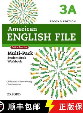 预订 American English File 2e 3a Multipack 2019 [9780194796330]