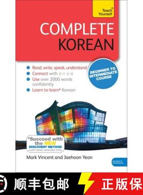 【3-4周达】Complete Korean Beginner to Intermediate Course: Learn to Read, Write, Speak and Understan... [9781444195774]