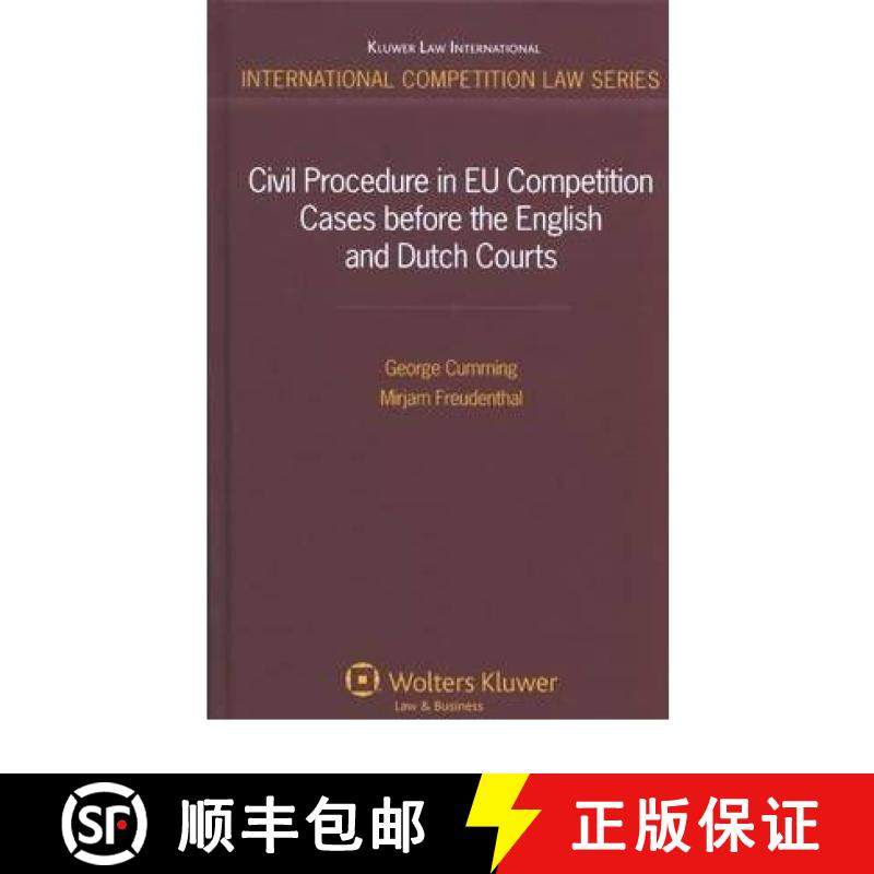 预订 Civil Procedure in EU Competition Cases Before the English and Dutch Courts [9789041131928]