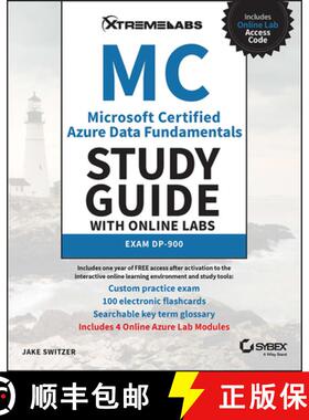 【3-4周达】MC Microsoft Certified Azure Data Fundamentals Study Guide with Online Labs: Exam Dp-900 [9781394158454]