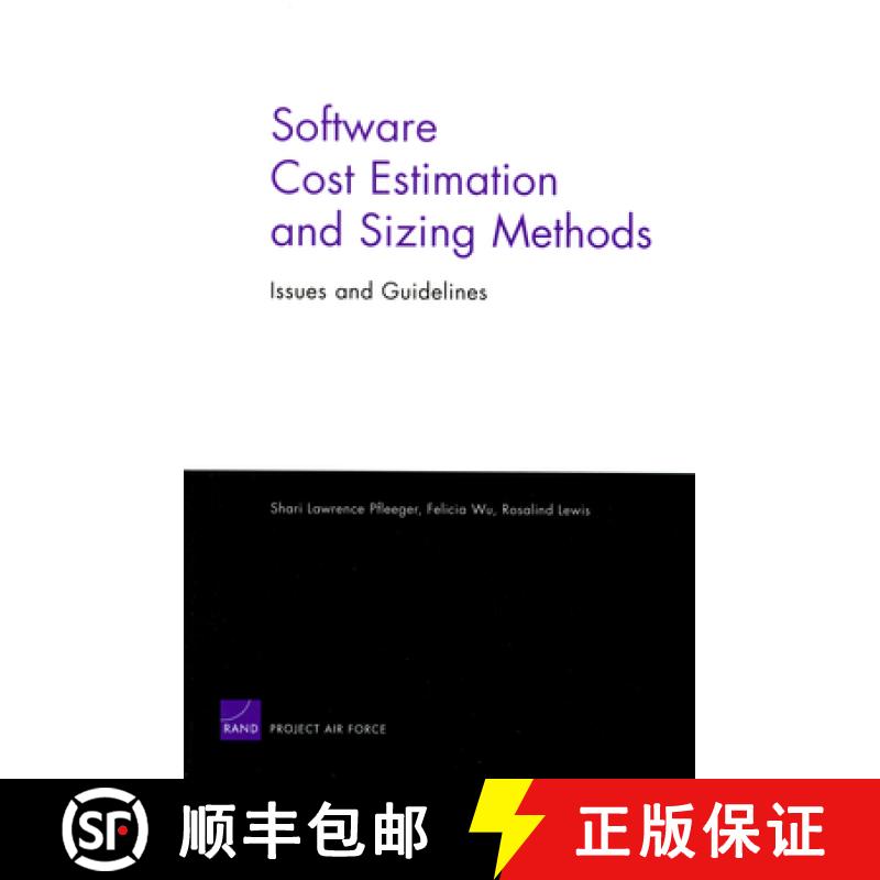 【3-4周达】Software Cost Estimation and Sizing Methods, Issues, and Guidelines [9780833037138]