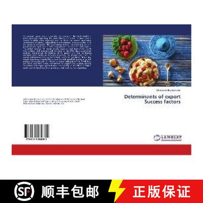 预订 Determinants of export Success factors [9786139580262]