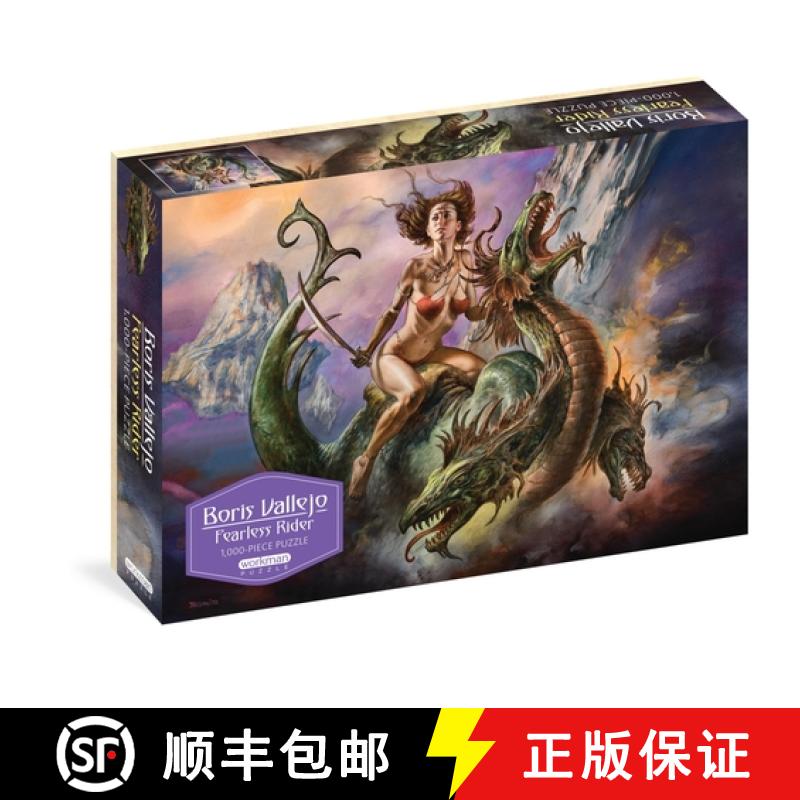 【3-4周达】Boris Vallejo Fearless Rider 1,000-Piece Puzzle : for Adults Fantasy Dragon Gift Jigsaw 26... [9781523513215]