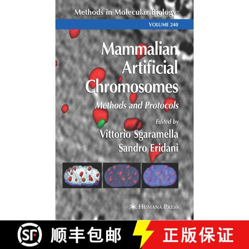 【3-4周达】精装 Mammalian Artificial Chromosomes: Methods and Protocols [9781588290960]