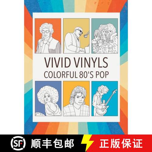 【3-4周达】Vivid Vinyls Colorful 80's Pop Coloring Book [9798869195395]