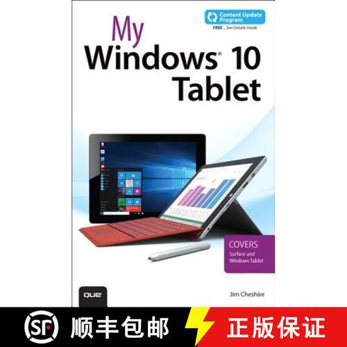 【3-4周达】My Windows 10 Tablet (Includes Content Update Program): Covers Windows 10 Tablets Includin... [9780789755452]