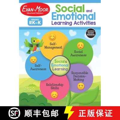 预订 Social and Emotional Learning Activities, Prek - Kindergarten Teacher Resource [9781645141662]