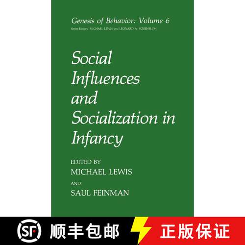 【3-4周达】精装 Social Influences and Socialization in Infancy [9780306436321]