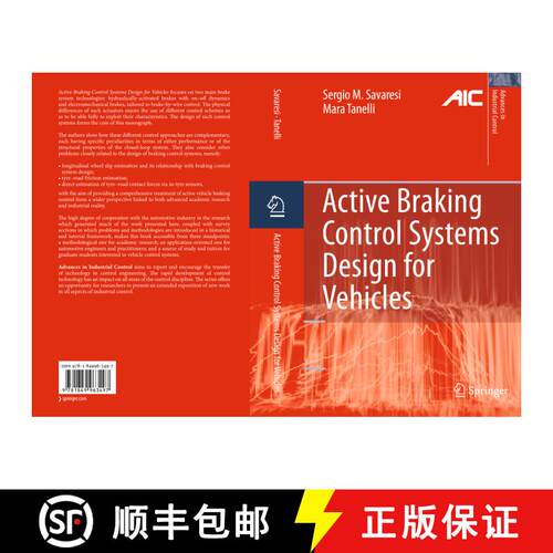 【3-4周达】精装 Active Braking Control Systems Design for Vehicles [9781849963497]