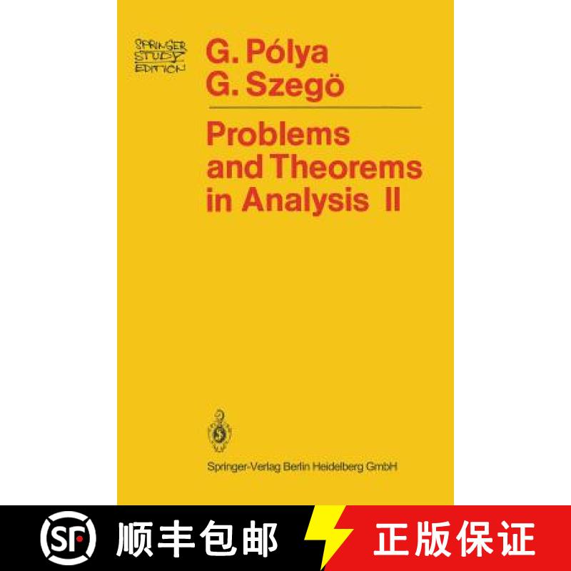 【3-4周达】Problems and Theorems in Analysis: Theory of Functions . Zeros . Polynomials Determinants ... [9780387902913]