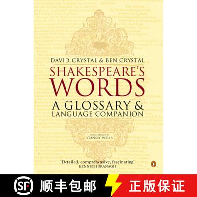 【3-4周达】Shakespeare's Words: A Glossary and Language Companion [9780140291179]