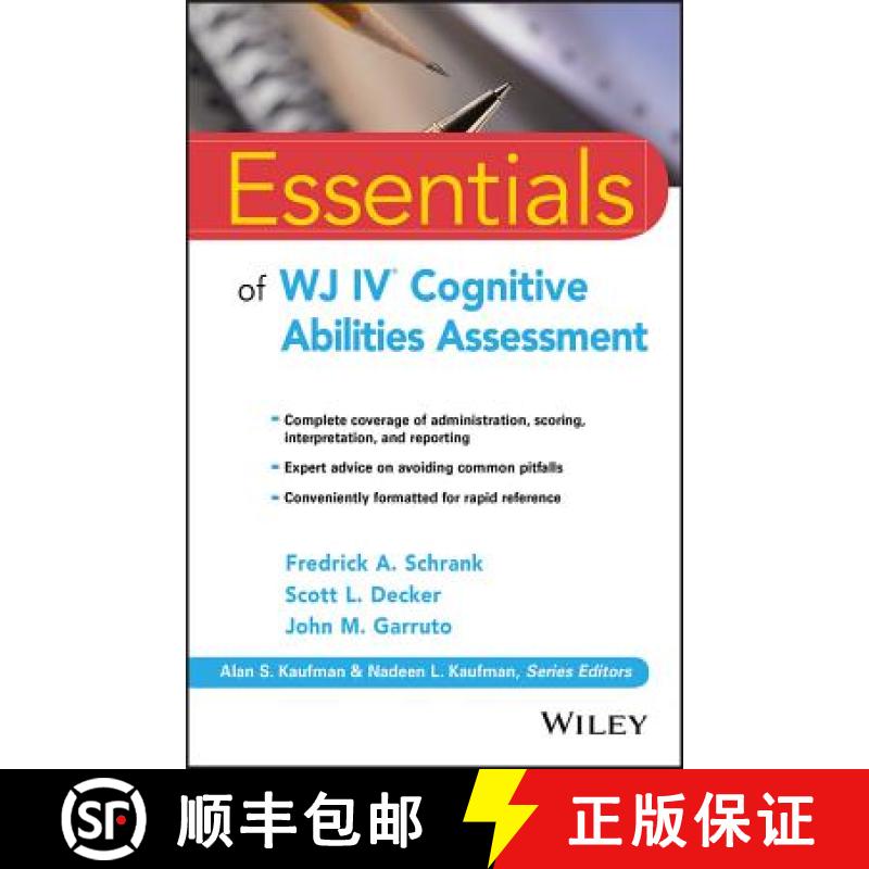 【3-4周达】Essentials Of Wj Iv®  Cognitive Abilities Assessment [Wiley心理学] [9781119163367]