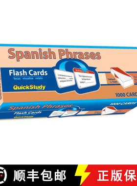 预订 Spanish Phrases Flash Cards (1000 Cards): A Quickstudy Reference Tool [9781423247951]