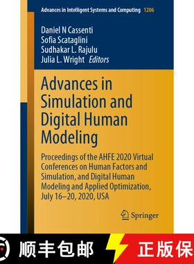【3-4周达】Advances in Simulation and Digital Human Modeling: Proceedings of the AHFE 2020 Virtual Co... [9783030510633]