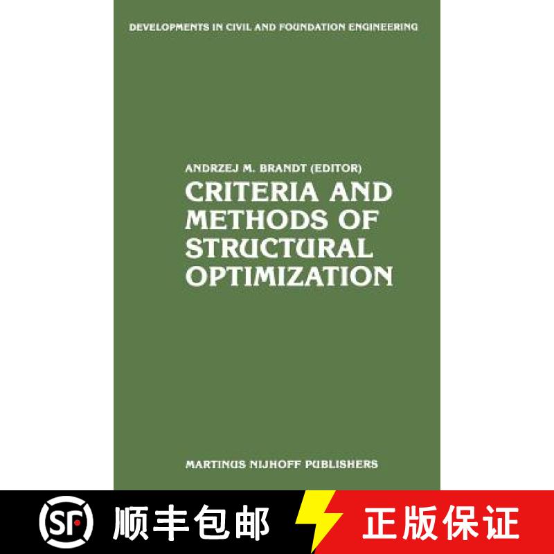 【3-4周达】Criteria and Methods of Structural Optimization [9789401175197]