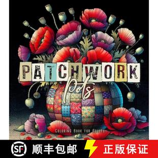 【3-4周达】Patchwork Pots Coloring Book for Adults : Plants in Pots Coloring Book for Adults  | Flowe... [9783758496660]