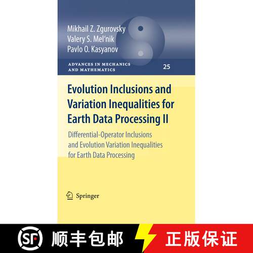 【3-4周达】精装 Evolution Inclusions and Variation Inequalities for Earth Data Processing II: Differe... [9783642138775]