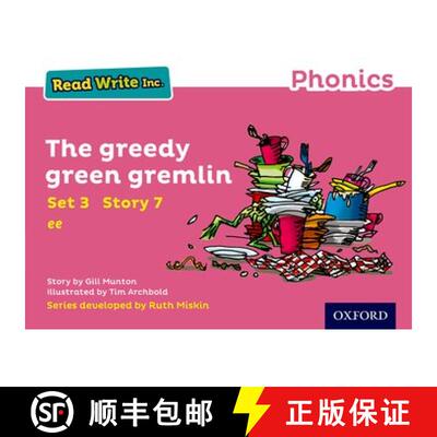 【3-4周达】Read Write Inc. Phonics: The Greedy Green Gremlin (Pink Set 3 Storybook 7) [9780198371755]